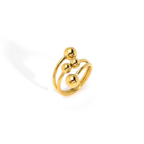 Bague en acier inoxydable, Acier inoxydable 304, Plaqué or 18K, bijoux de mode & styles différents pour le choix & pour femme, Vendu par PC