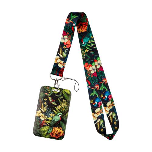 Porte-cartes avec cordon, Fibre de polyester, avec plastique, unisexe & modèles différents pour le choix, plus de couleurs à choisir, Lanyard 2.5cm*45cm, sleeve 7cm*11cm, Vendu par PC
