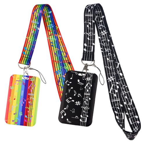 Porte-cartes avec cordon, Fibre de polyester, avec plastique, unisexe & modèles différents pour le choix, plus de couleurs à choisir, Vendu par PC