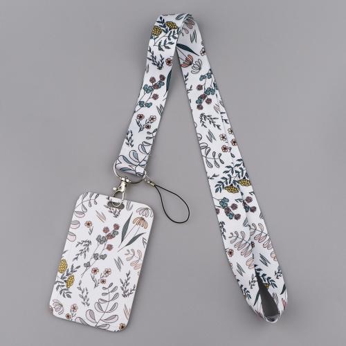 Porte-cartes avec cordon, Fibre de polyester, avec plastique, unisexe & modèles différents pour le choix, plus de couleurs à choisir, Vendu par PC