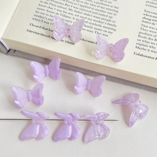 Gemischte Acryl Perlen Schmuck, Schmetterling, DIY, keine, 20x24mm, verkauft von PC