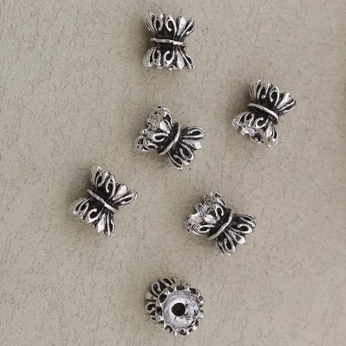 Zinklegierung Schmuckperlen, silberfarben plattiert, DIY, Silberfarbe, 10x9mm, Bohrung:ca. 2mm, verkauft von PC