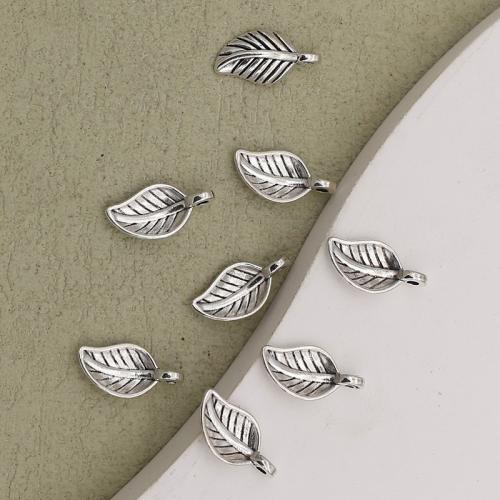 Bijoux pendentifs en Zinc alliage , alliage de zinc, feuille, Placage de couleur argentée, DIY, argent Environ 1mm, Vendu par PC