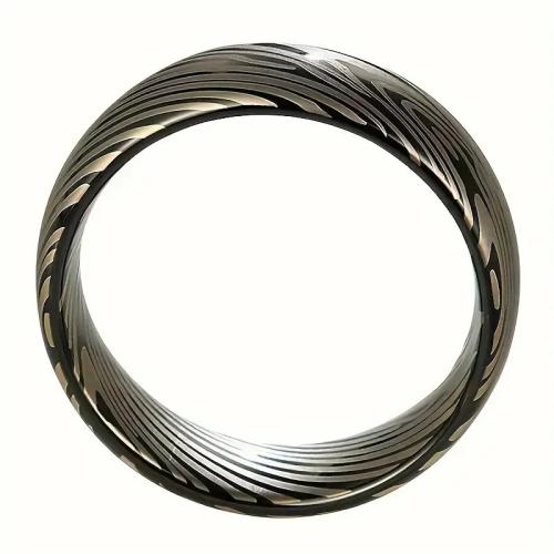 Bague en acier inoxydable, 201 acier inoxydable, Placage, bijoux de mode & normes différentes pour le choix & pour homme, noire, Vendu par PC