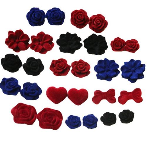 樹脂ジュエリーの調査結果, 樹脂, とともに フロッキングファブリック, DIY & 異なるスタイルを選択, 無色, Rose 20*20mm, camellia 21*21mm, Gardenia 25*25mm heart 17mm* 20mm, bow 24*14mm, 売り手 パソコン