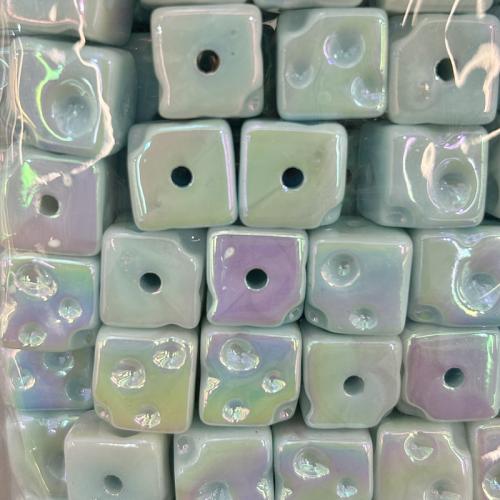 Gemischte Acryl Perlen Schmuck, Quadrat, DIY, keine, 14mm, verkauft von PC