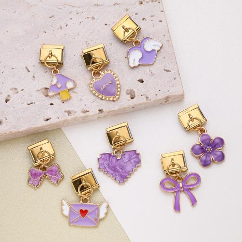 aleación de zinc Fornituras para la pulsera, chapado en color dorado, Bricolaje & diferentes estilos para la opción & esmalte, más colores para la opción, Vendido por UD