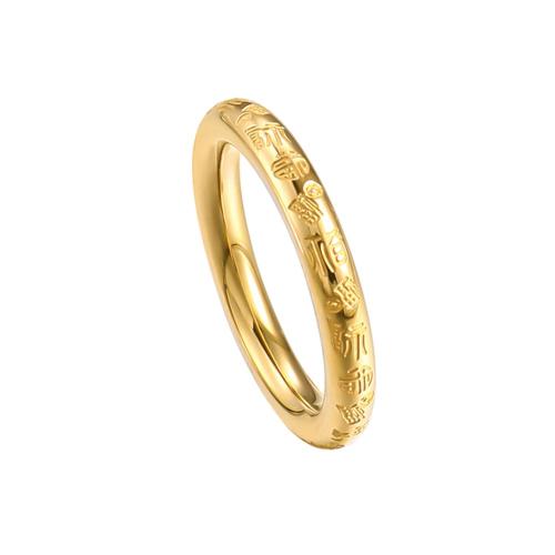 Bague en acier inoxydable, 201 acier inoxydable, Placage, bijoux de mode & unisexe & normes différentes pour le choix, plus de couleurs à choisir, Coil :3mm, Vendu par PC