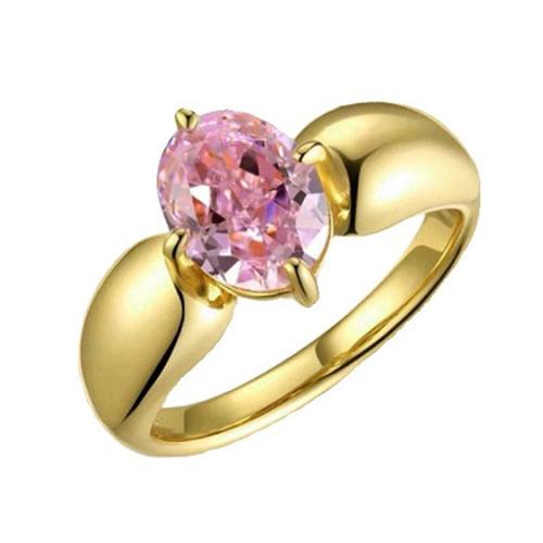 Messing Fingerring, mit Glas, plattiert, Modeschmuck & verschiedene Größen vorhanden & für Frau, verkauft von PC