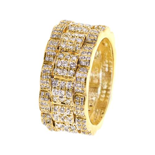 Circón cúbico anillo de dedo de latón, metal, diverso tamaño para la opción & micro arcilla de zirconia cúbica & para mujer, Vendido por UD