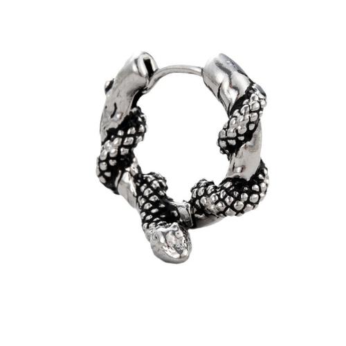 Stainless Steel Huggie Hoop Earring, 304 Stainless Steel, polished, fashion jewelry & for man 