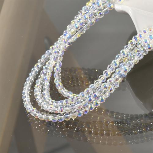 Perles de verre translucide, Rond, DIY & normes différentes pour le choix, transparent, Vendu par brin