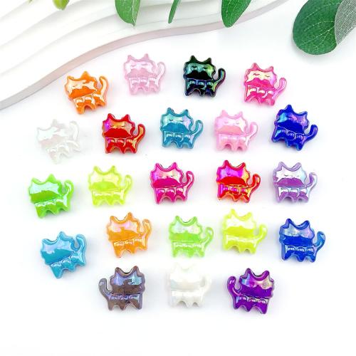 Mixed Acrylic Jewelry Beads, colorful plated, DIY Approx 