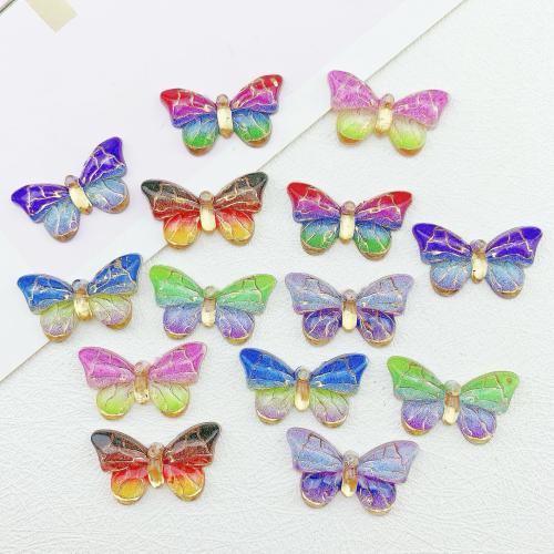 Pendentif bijoux acrylique, papillon, DIY, plus de couleurs à choisir Environ Vendu par sac