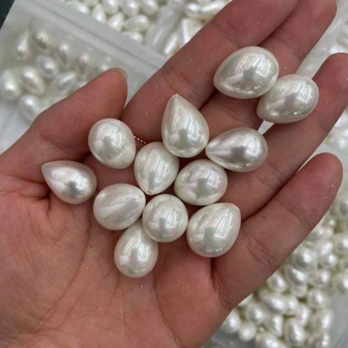 Бусины из ракушек с Южного моря, Shell Pearl, Каплевидная форма, DIY, белый продается PC[