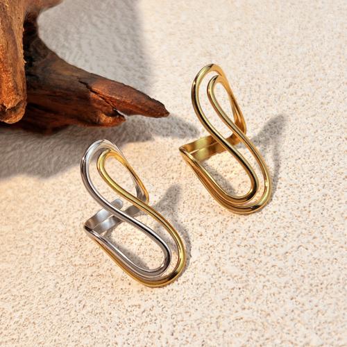 Bague en acier inoxydable, Acier inoxydable 304, Placage, bijoux de mode & unisexe & creux, plus de couleurs à choisir, Vendu par PC