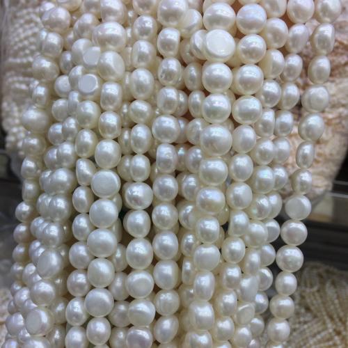 Природные стеклянные бусы, Ракушка, Хлеб, DIY, белый, About：10-11mm, продается Strand