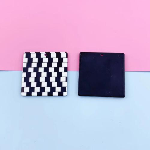 Fashion Acrylic Jewelry Cabochon, Square, DIY 