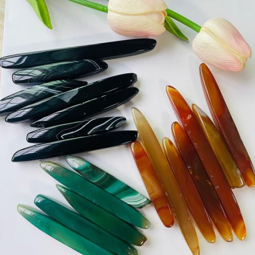 Décoration de l'agate, Agate, bijoux de mode, plus de couleurs à choisir, about：90-120MM, Vendu par sac