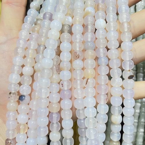 アゲートビーズ, 白い桜の瑪瑙, DIY, ミックスカラー, 10mm, 長さ:約 38 センチ, 売り手 ストランド