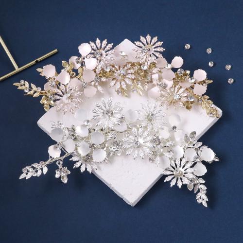 Pinces bec, alliage de zinc, avec fil en laiton & argile de polymère & cristal, fait à la main, bijoux de mode & pour femme & avec strass, plus de couleurs à choisir, Vendu par PC
