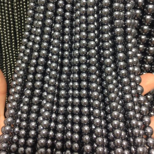 南の海シェルビーズ, シェルパール, ラウンド形, DIY, ブラック, 8mm, 長さ:40 センチ, 売り手 ストランド