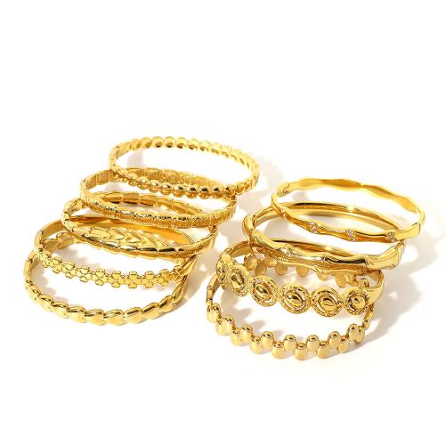 Bracelet en acier inoxydable, Acier inoxydable 304, Placage de couleur d'or, bijoux de mode & modèles différents pour le choix, doré, Vendu par PC