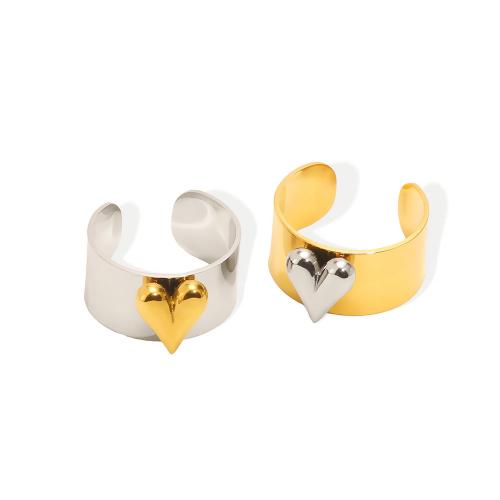 Bague en acier inoxydable, Acier inoxydable 304, Placage, bijoux de mode, plus de couleurs à choisir, Vendu par PC