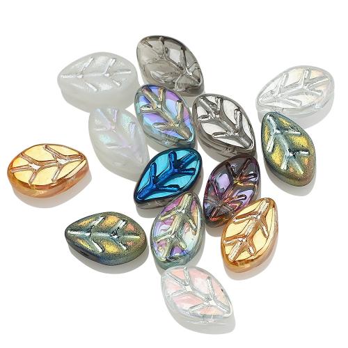 pendentif en verre , feuille, Placage, DIY, plus de couleurs à choisir Vendu par PC