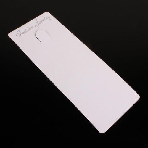 Fashion Jewelry Display Card, Paper, Rectangle, white 