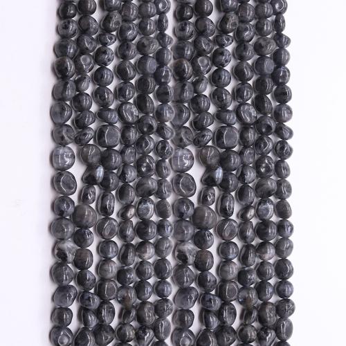 Perles en labradorite, Irrégulière, DIY, noire mm Environ 38 cm, Vendu par brin