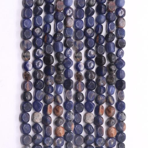 Perles en sodalite, Irrégulière, DIY, bleu mm Environ 38 cm, Vendu par brin