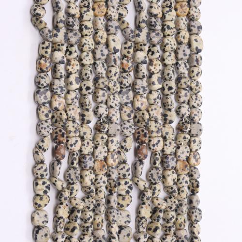 Perles dalmatiens, Dalmate, Irrégulière, DIY, couleurs mélangées mm Environ 38 cm, Vendu par brin