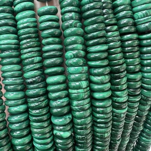 Perles en Malachite naturelle, Rond, DIY, vert, 8mm, Vendu par brin