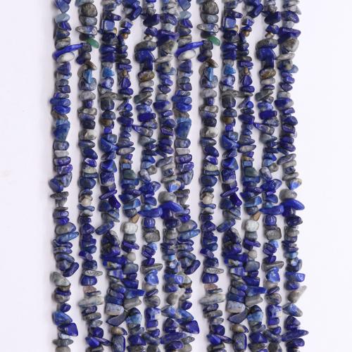 Perles de pierre lasurite naturelles, Lapis lazuli, Irrégulière, DIY, bleu, about：8-10MM, Vendu par brin
