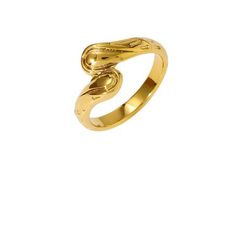 Bague en acier inoxydable, Acier inoxydable 304, Placage de couleur d'or, bijoux de mode & modèles différents pour le choix, doré, Vendu par PC