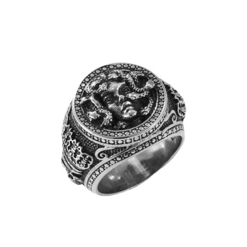 Bague en acier inoxydable, Acier inoxydable 304, poli, bijoux de mode & normes différentes pour le choix & pour homme, couleur originale, Vendu par PC