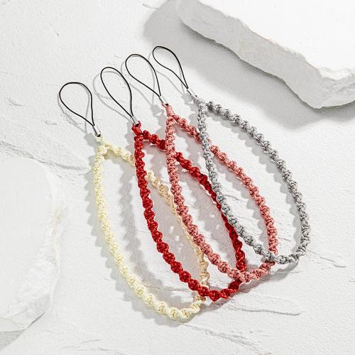 Terylene Mobile Phone Lanyard, Polyester, fashion jewelry 