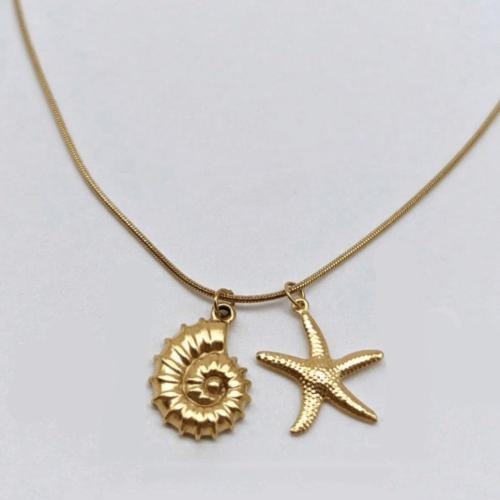 ステンレス鋼のジュエリーネックレス, 304ステンレススチール, とともに 5cm エクステンダチェーン, 真空イオンプレーティング, ファッションジュエリー & 女性用, 金色, 長さ:約 50 センチ, 売り手 パソコン