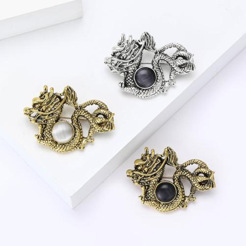 Broche de résine, alliage de zinc, avec résine, dragon, Placage, pour homme, plus de couleurs à choisir, Vendu par PC