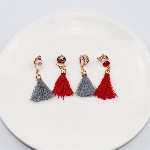 Broche de bijoux de Noël, alliage de zinc, Placage, bijoux de mode & modèles différents pour le choix & émail, plus de couleurs à choisir Vendu par PC[