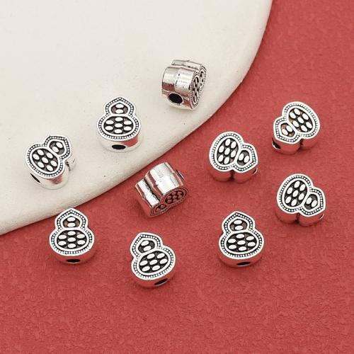 Zinklegierung Schmuckperlen, Kalebasse, antik silberfarben plattiert, DIY, 9x10x6mm, Bohrung:ca. 2.2mm, ca. 100PCs/Tasche, verkauft von Tasche