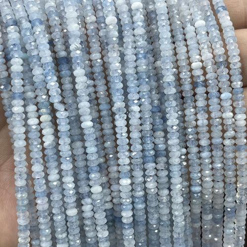 Perles aigue-marine, DIY, couleurs mélangées Environ 38 cm, Vendu par brin