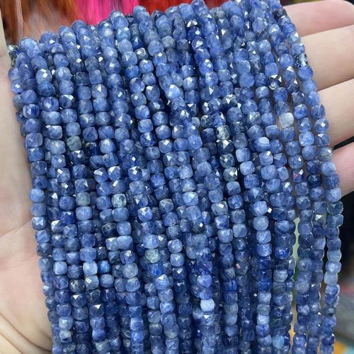perles de disthène bleu, DIY, couleurs mélangées, 4mm Environ 38 cm, Vendu par brin