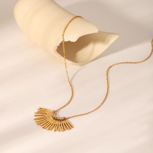 ステンレス鋼のジュエリーネックレス, 304ステンレススチール, ゴールドメッキ, ファッションジュエリー & ライン石のある, 金色, 売り手 パソコン