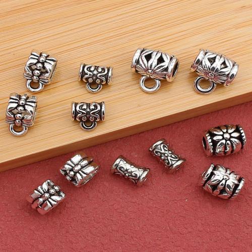 Perles de Bail en alliage de zinc , Plaqué de couleur d'argent, DIY & styles différents pour le choix, plus de couleurs à choisir, Environ Vendu par sac