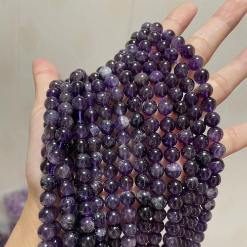 Perles améthystes Naturelles, améthyste, Rond, DIY & normes différentes pour le choix, plus de couleurs à choisir, Vendu par brin
