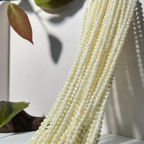 立方ジルコニアの宝石ビーズ, キュービックジルコニア, ラウンド形, DIY, 無色, 4mm, 長さ:約 38 センチ, 売り手 ストランド