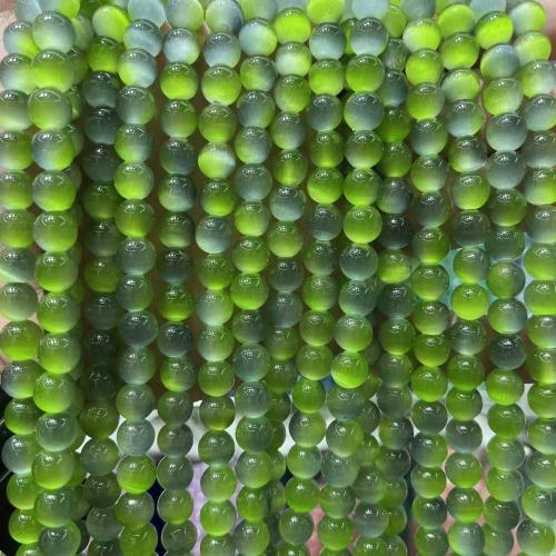 goutte de chatoyant, Oeil de chat, Rond, DIY, plus de couleurs à choisir, 8mm Vendu par brin