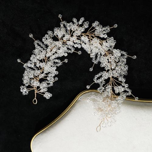 Nuptiale Couronne cheveux, cristal, avec fil en laiton, fait à la main, bijoux de mode & pour femme Vendu par PC
